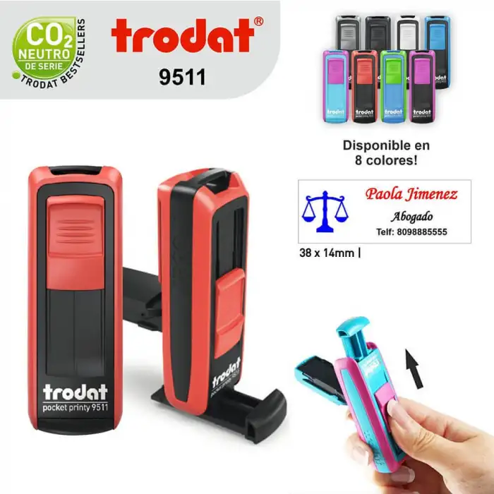 ALSA TRODAT 9511 P4 CEP KAŞE MAVİ KEÇE