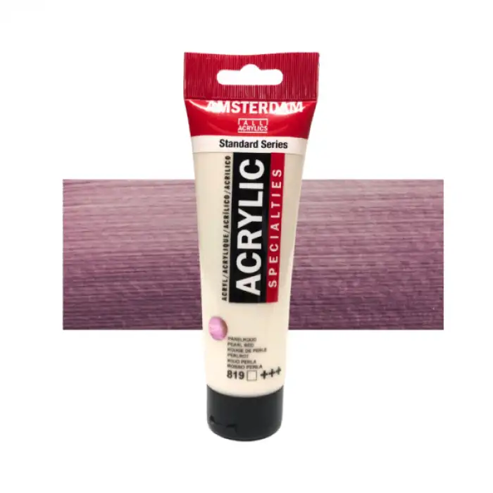 AMS.ACRYLIC 120 ML.PEARL RED