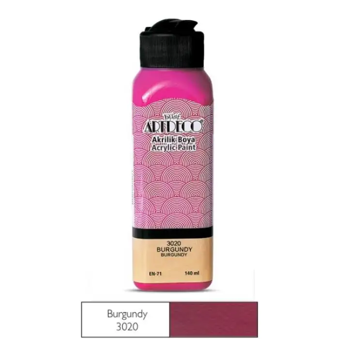ARTDECO AKRİLİK BOYA 140 ML. BURGUNDY
