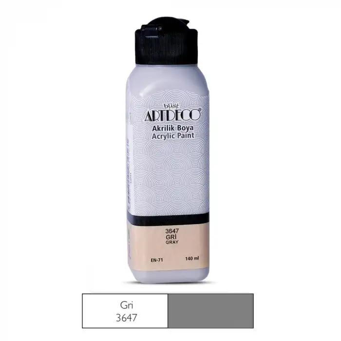 Artdeco Akrilik Boya 140 Ml. Gri