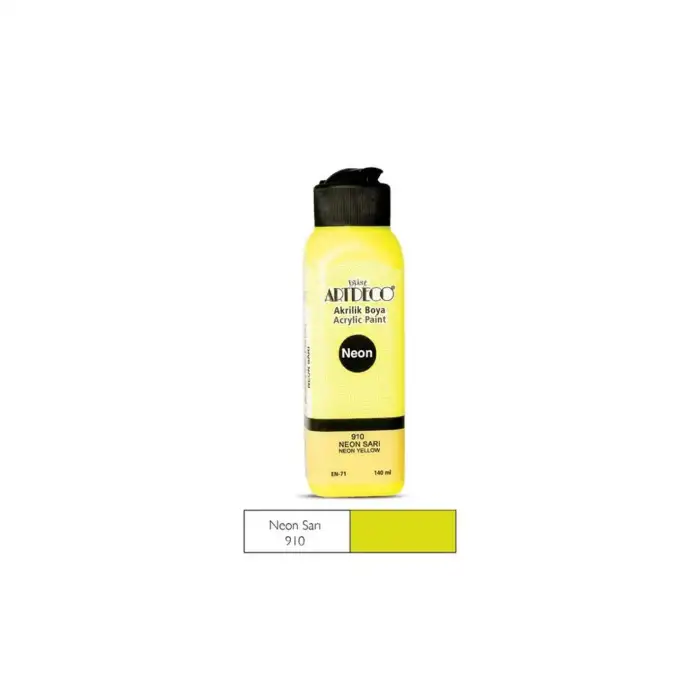 ARTDECO AKRİLİK BOYA 140 ML. NEON SARI