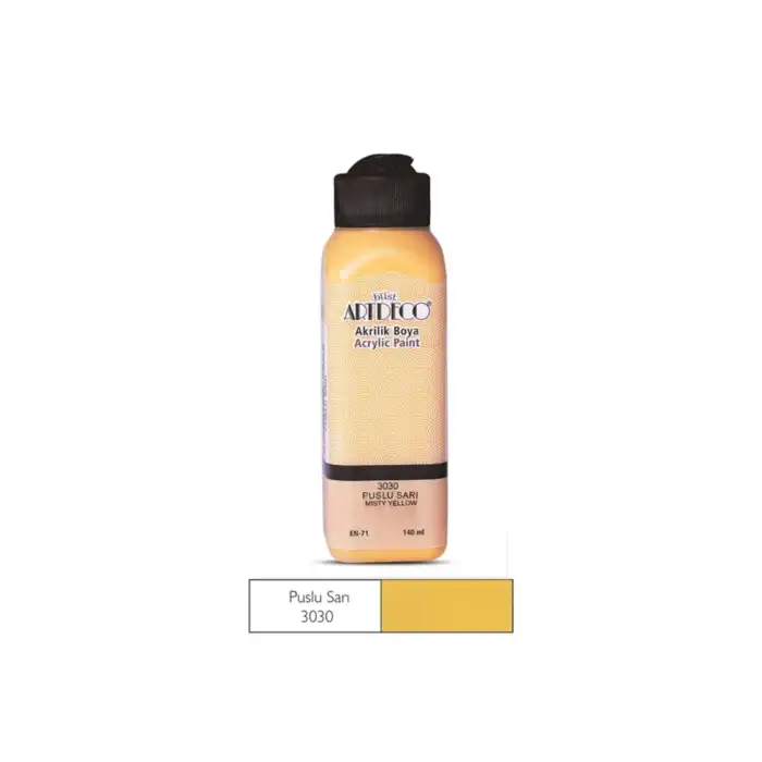 ARTDECO AKRİLİK BOYA 140 ML. PUSLU SARI