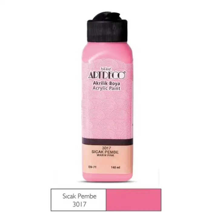 ARTDECO AKRİLİK BOYA 140 ML. SICAK PEMBE