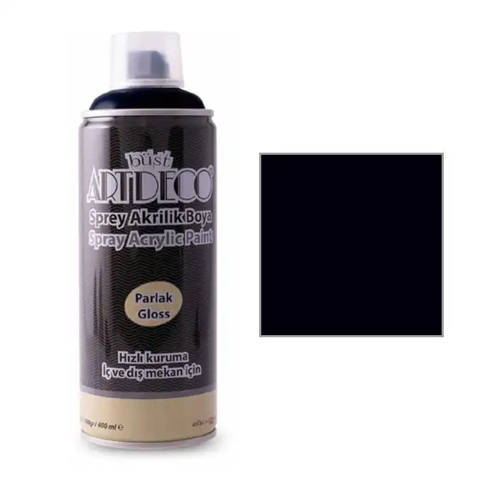 Artdeco Akrilik Sprey Boya 400 Ml Siyah