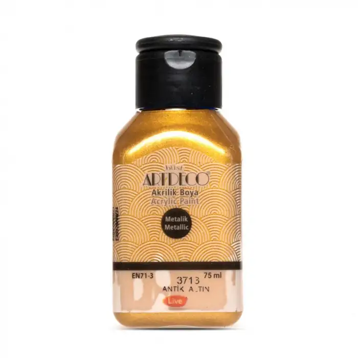 ARTDECO METALİK AKRİLİK BOYA 75 ML. ANTİK ALTIN
