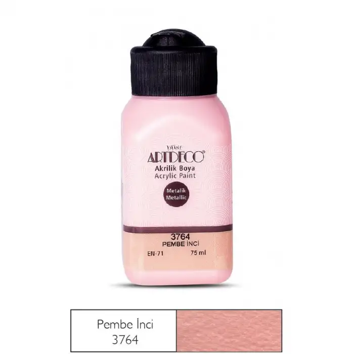 ARTDECO METALİK AKRİLİK BOYA 75 ML. PEMBE İNCİ