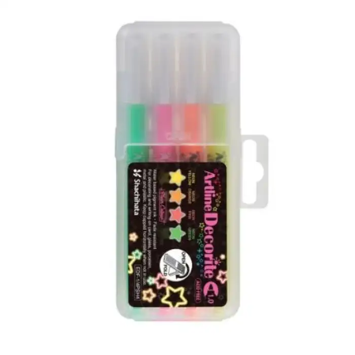 Artline Decorite Coloring Marker Set FOSFORLU