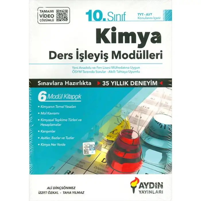AYDIN KİMYA 10.SINIF DERS İŞLEYİŞ MODÜLLERİ