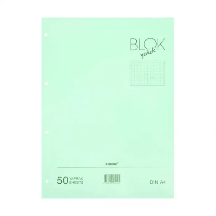 Bayindir Yeşil Kolej Yedek (Kareli) 50 Yp. A5