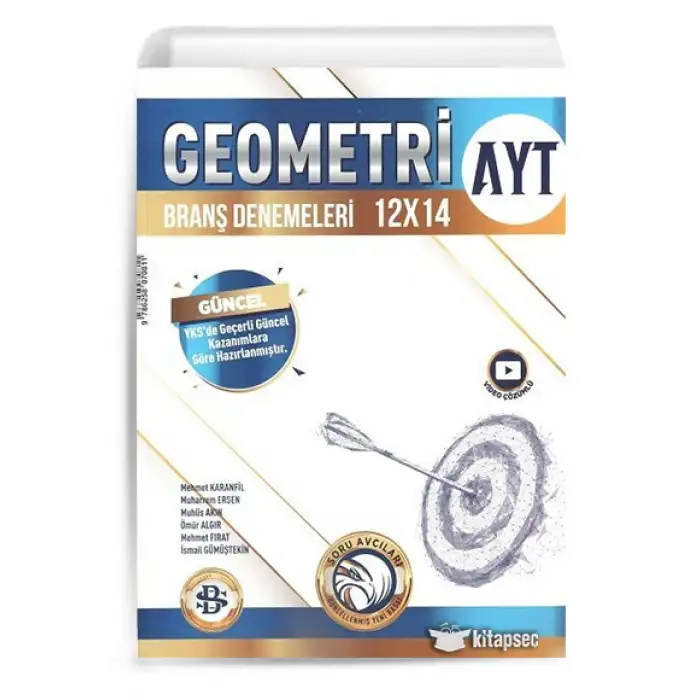 Bilgi Sarmal Yayınları TYT AYT Geometri 12 x 14 Branş Denemeleri