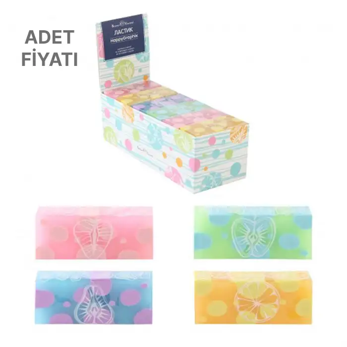 BRUNO VİSCONTİ ERASER HAPPYGRAPHİX FRESH (4 TYPES) 1 AD