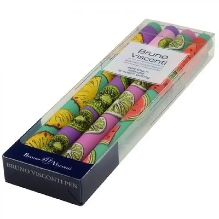 BRUNO VİSCONTİ TÜKENMEZ KALEM FUN WRİTE 0.5MM DESEN 12 4 LÜ SET 20-0212-4/12