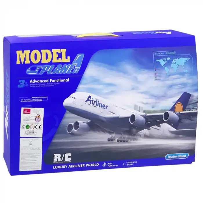 CANEM KUMANDALI UÇAK K8-3A SARJLI IŞIKLI 3+