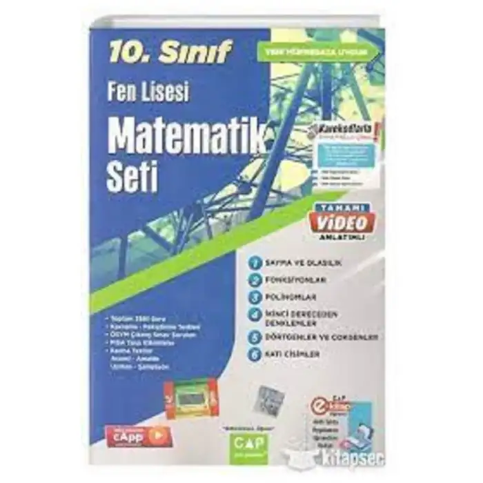 Çap Yayınları 10. Sınıf Fen Lisesi Matematik Seti