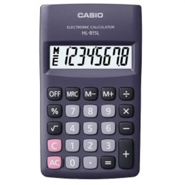 CASIO HESAP MAKİNESİ HL-815L-BK-W-DP