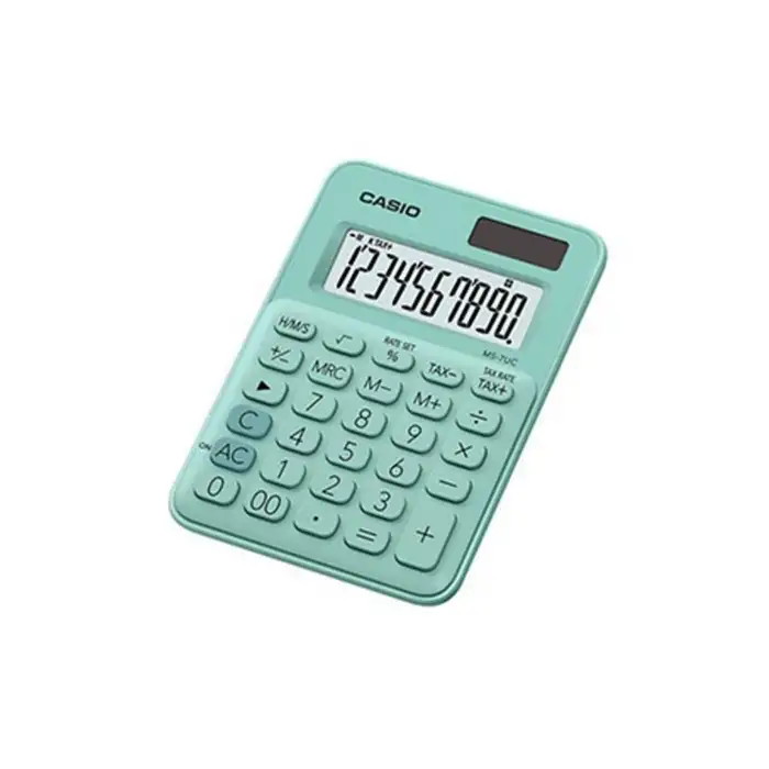CASIO HESAP MAKİNESİ MASAÜSTÜ 10 HANE MS-7UC-GN