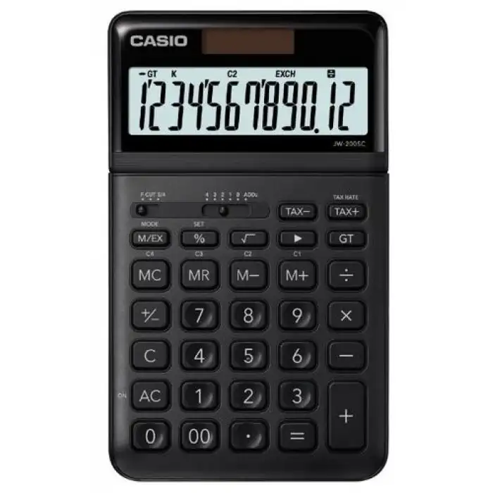 CASIO HESAP MAKİNESİ MASAÜSTÜ JW-200SC-BK