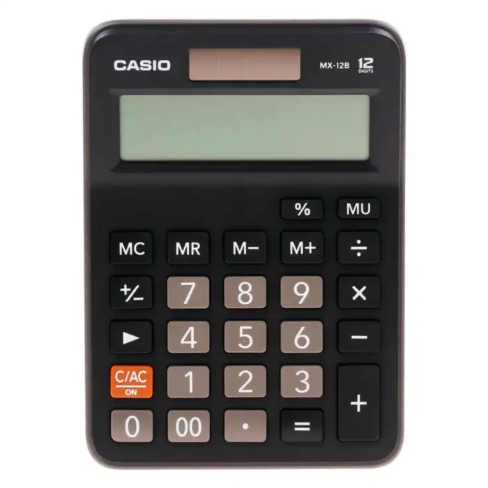 Casio Masaüstü Hesap Makinasi Mx-12B-Bk