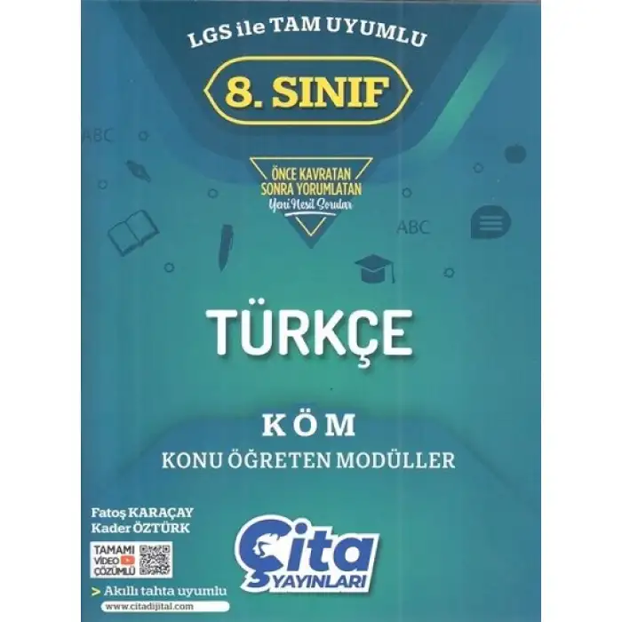 Çita Yayınları 8. Sınıf Türkçe Konu Öğreten Modülleri