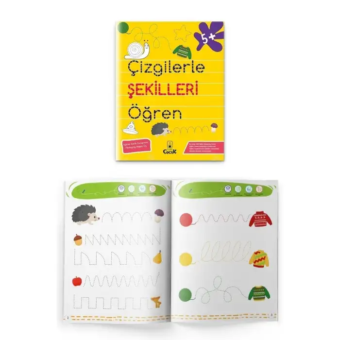 Çizgilerle Şekilleri Öğren - 5+ Yaş
