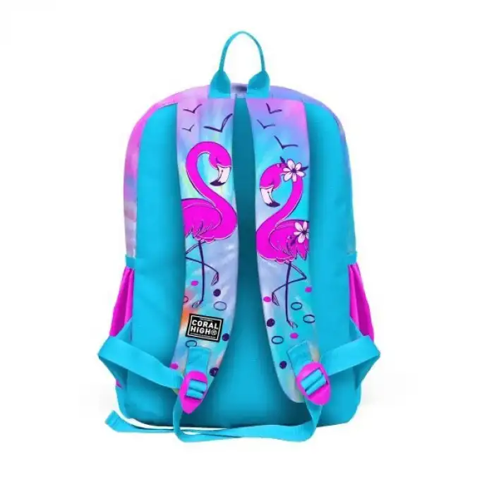 CORAL HIGH SIRT ÇANTA PEMBE MAVİ FLAMİNGO 23730
