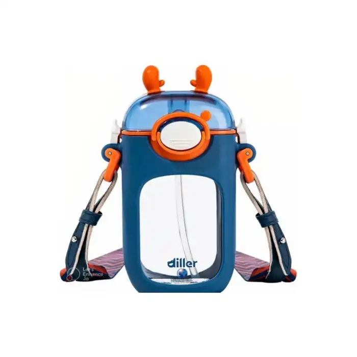 VAGONLİFE DILLER PİPETLİ MATARA T-4015 400ML MAVİ