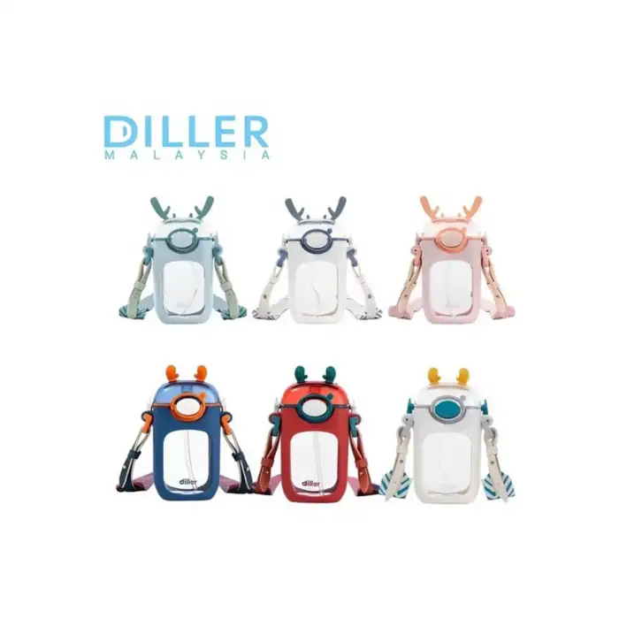 VAGONLİFE DILLER PİPETLİ MATARA T-4015 400ML MAVİ