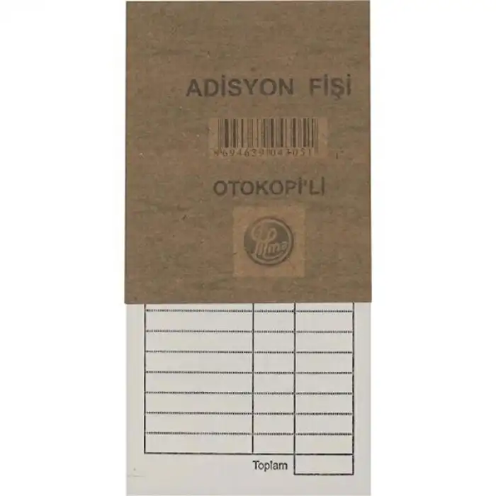 DİLMAN ADİSYON FİŞİ BÜYÜK OTOKOPİLİ