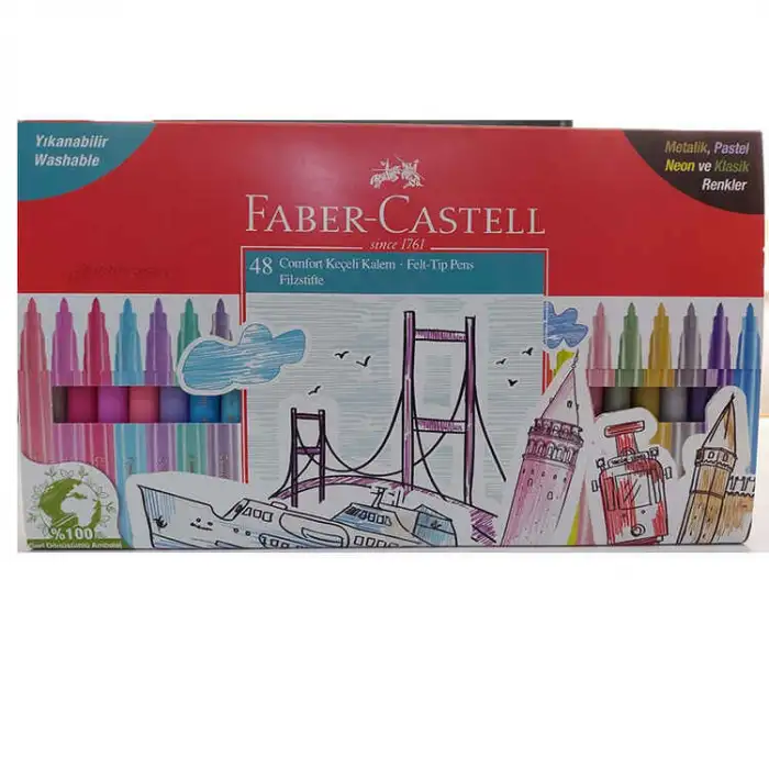 FABER CASTEEL Keçeli Kalem Comfort Maxı Set 48lı