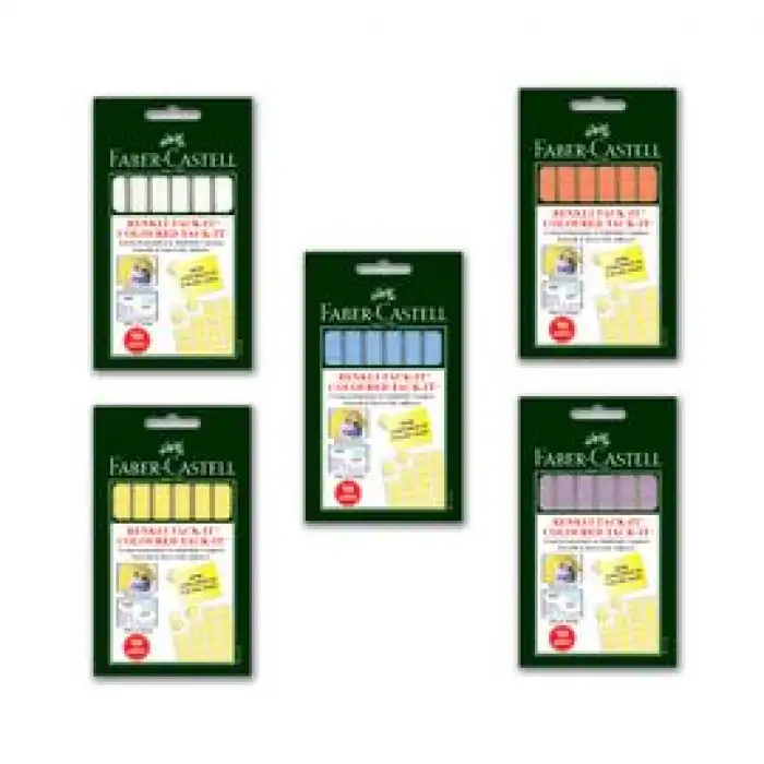 FABER CASTELL KARIŞIK RENKLİ TACK-IT HAMUR YAPIŞTIRICI 50gr