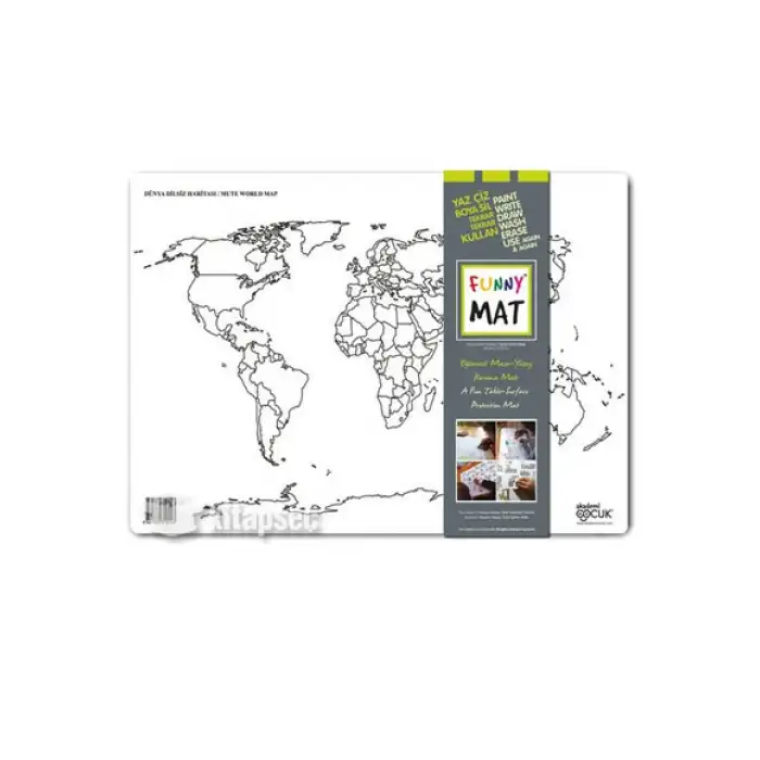 Funny Mat Dünya Dilsiz Haritası 33,5x48cm