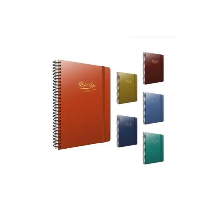 GIPTA DEFTER METAL NOTES A4 SPİRALLİ PP KAPAK 100 YP. ÇİZGİLİ 4471
