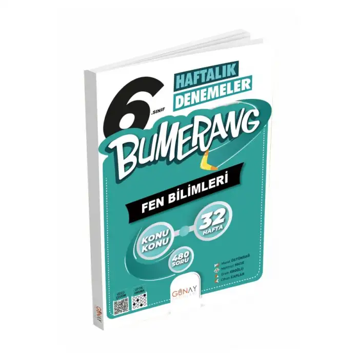 GÜNAY 6. SINIF BUMERANG 32 HAFTALIK FEN BİLİMLERİ DENEMELERİ