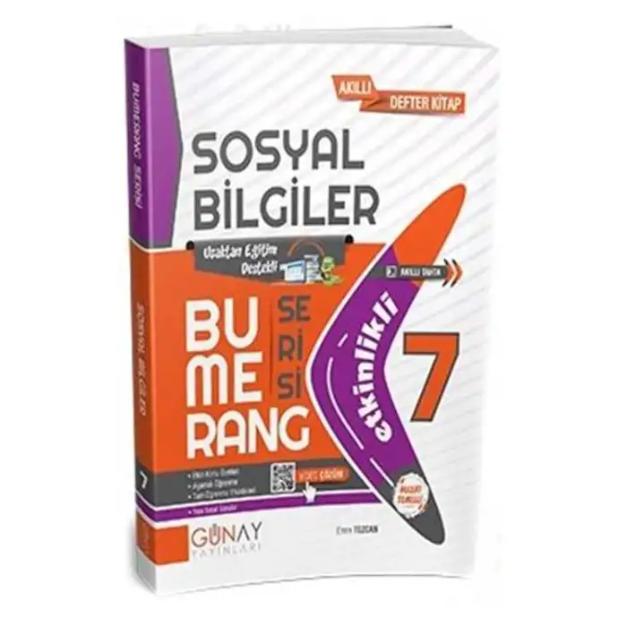 Günay Yayınları 7. Sınıf Bumerang Serisi Etkinlikli Sosyal Bilgiler