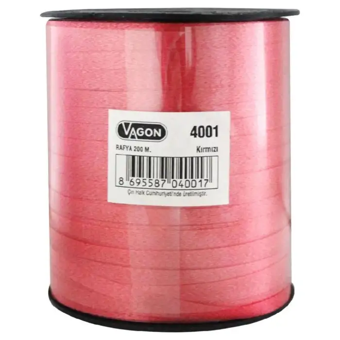 HELVACIOĞLU VAGON RAFYA KIRMIZI 200 M.