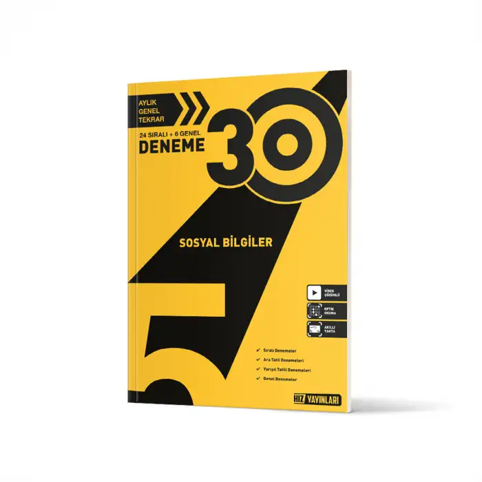 HIZ 5.SINIF SOSYAL BİLGİLER 30 LU DENEME