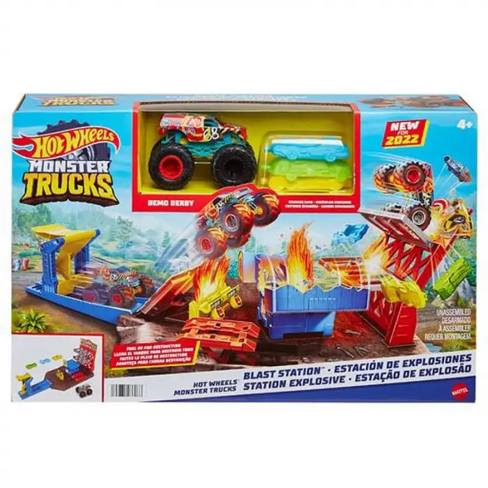 HOT WHEELS MONSTER TRUCKS PATLAMA İSTASYONU OYUN SETİ