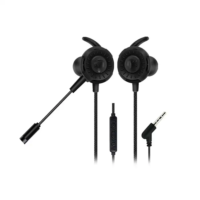HYTECH HY-GK1 3,5 OYUNCU ESNEK MİKROFONLU SİYAH KULAKİÇİ KULAKLIK