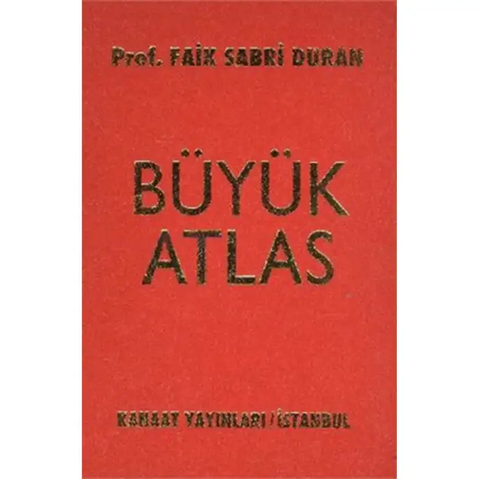 KANAAT BÜYÜK ATLAS (CİLTLİ)