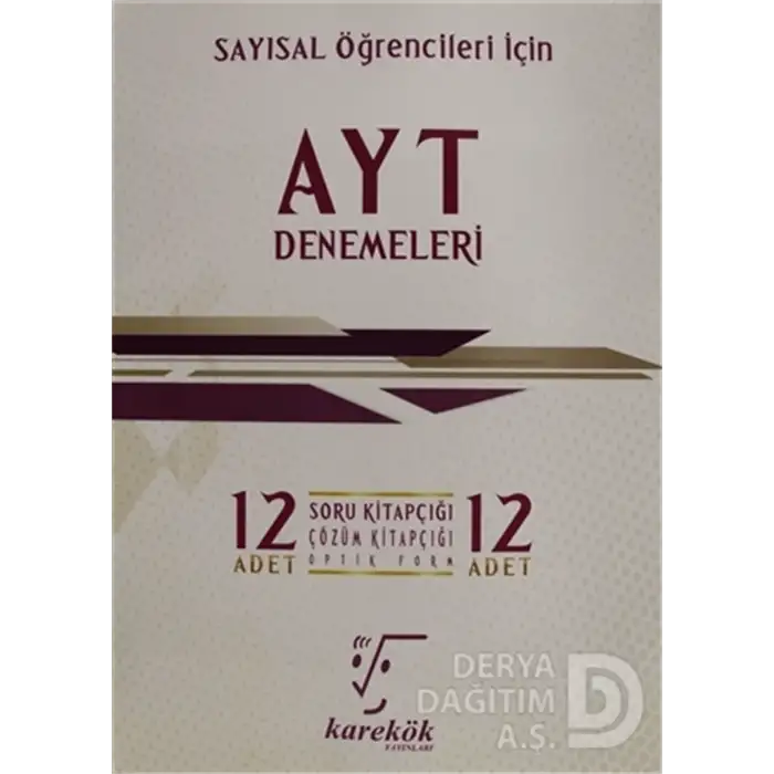 Karekök AYT Sayısal 12li Deneme