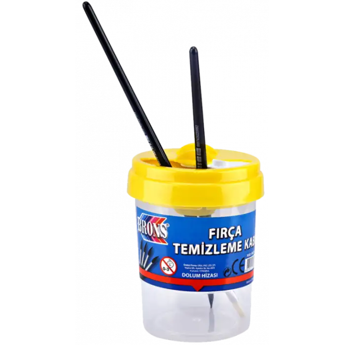 BRONS FIRÇA TEMİZLEME KABI