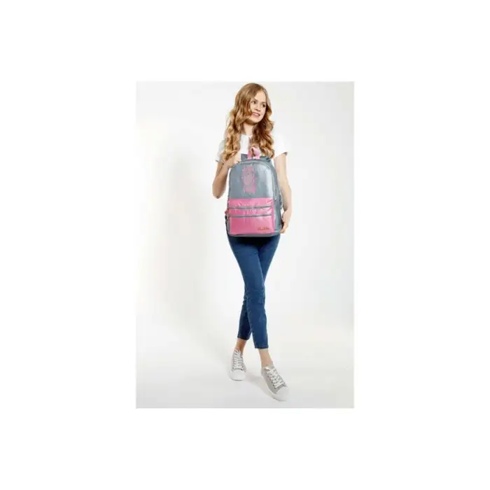 KAUKKO SPARKLE SIRT ÇANTASI (DUBLE GRİ)