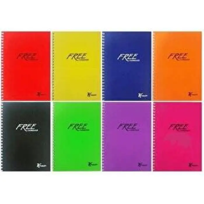 KESKİN DEFTER FREE A5 PP KAPAK SPİRALLİ 80 YP. ÇİZGİLİ 450121