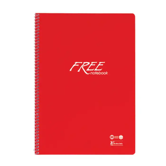 KESKİN FREE PP KAPAK DEFTER A4 SPİRALLİ 60YP.ÇİZGİLİ