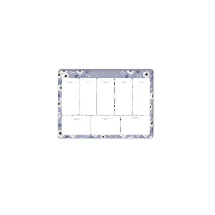 KESKİN HAFTALIK PLANNER BLOK LİLA ÇİÇEK