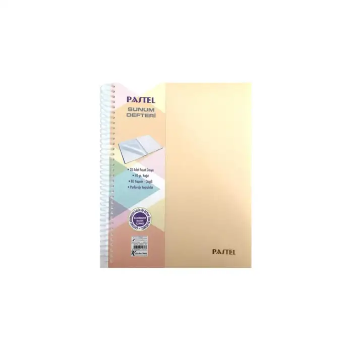 KESKİN SUNUM DEFTERİ 22.5x29.7 80YP ÇİZG PASTEL
