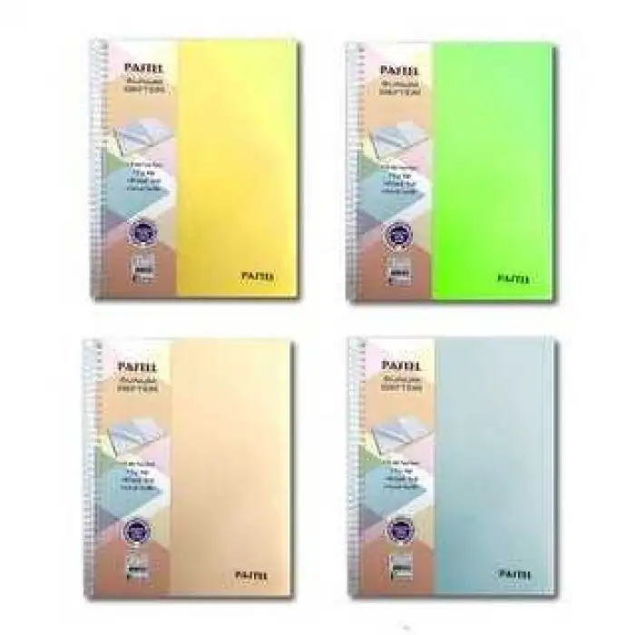 KESKİN SUNUM DEFTERİ PASTEL 22,5x29,7 80 YP. KARELİ 353402-99