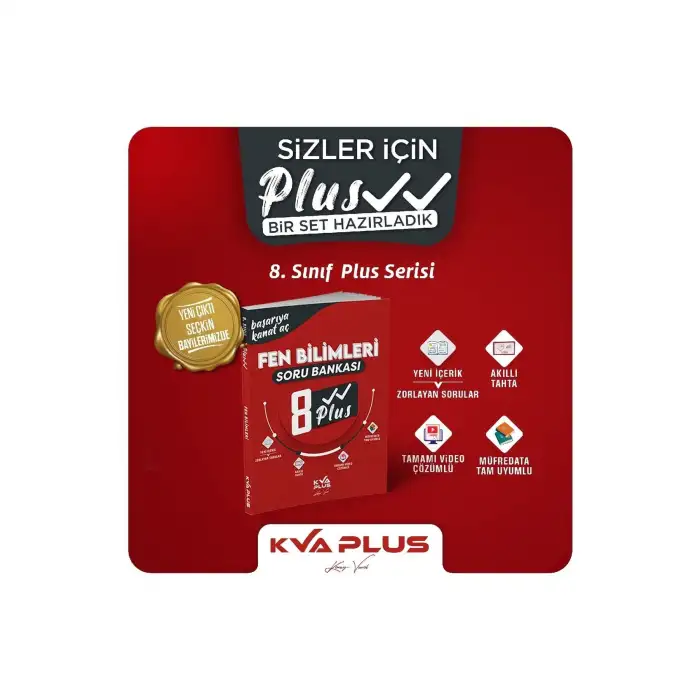 Koray Varol 8.Sınıf Soru Bankası Fen Bilimleri Plus Serisi