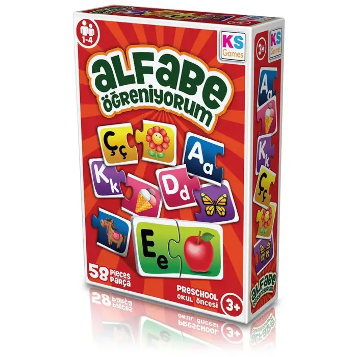 KS GAMES AG.257 ALFABE ÖĞRENİYORUM 58 PARÇA
