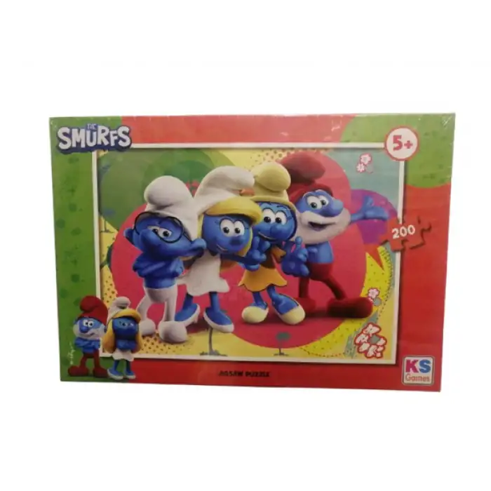 KS GAMES PUZZLE SMURF FRAME 200 PRÇ